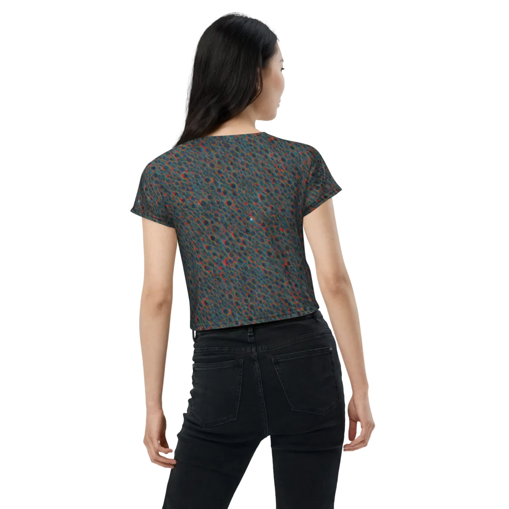 Indigo Undergrowth on Crop Tee — Back