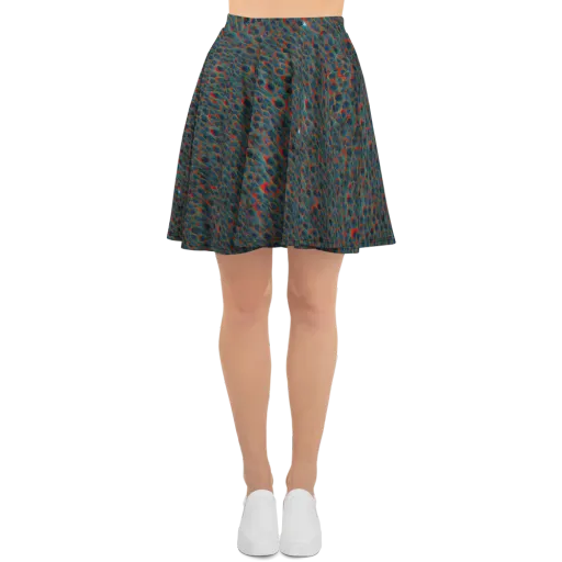 Indigo Undergrowth on a Skater Skirt