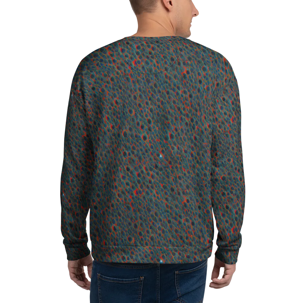 Indigo Undergrowth on Sweatshirt — Back