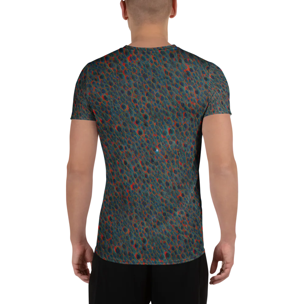 Indigo Undergrowth on Men's Athletic T-Shirt — Back