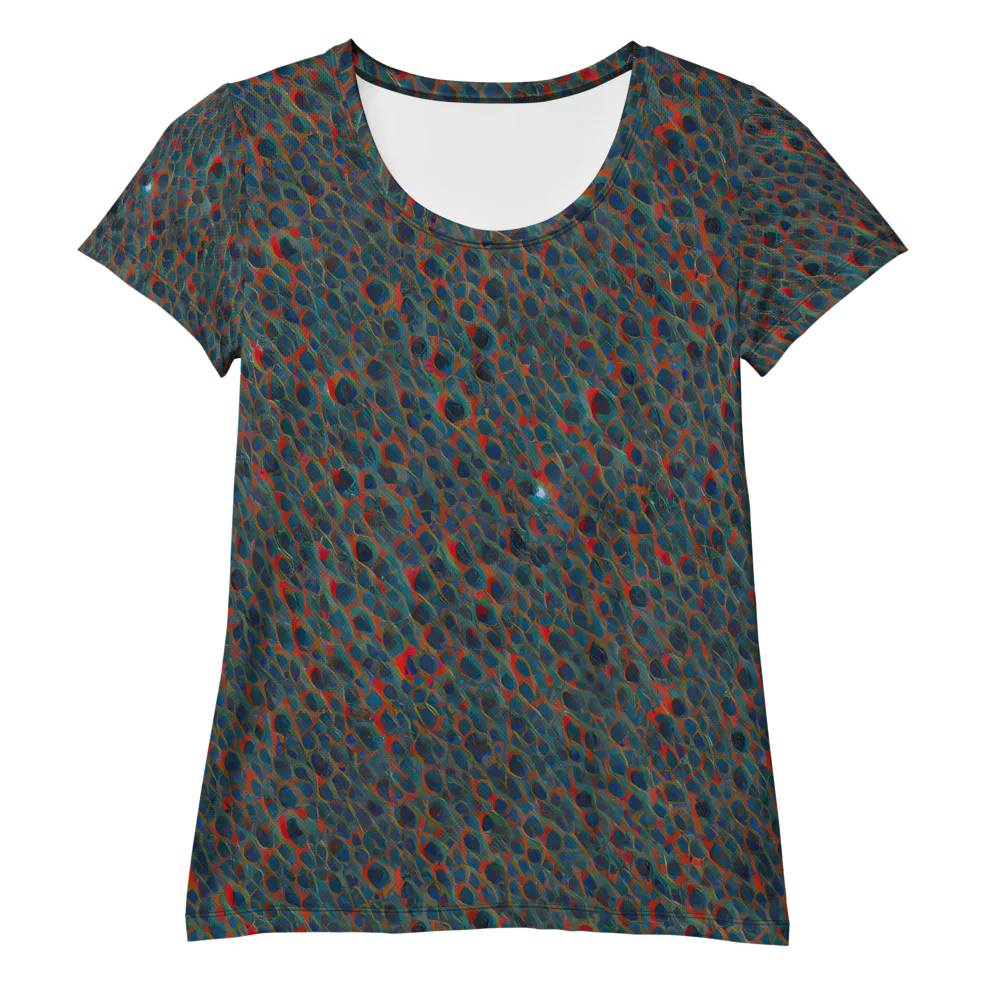 Indigo Undergrowth on Women's Athletic T-Shirt — Front