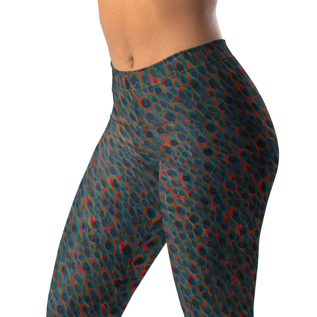 Indigo Undergrowth on Leggings — Left Front