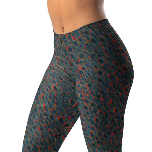 Indigo Undergrowth on a Leggings