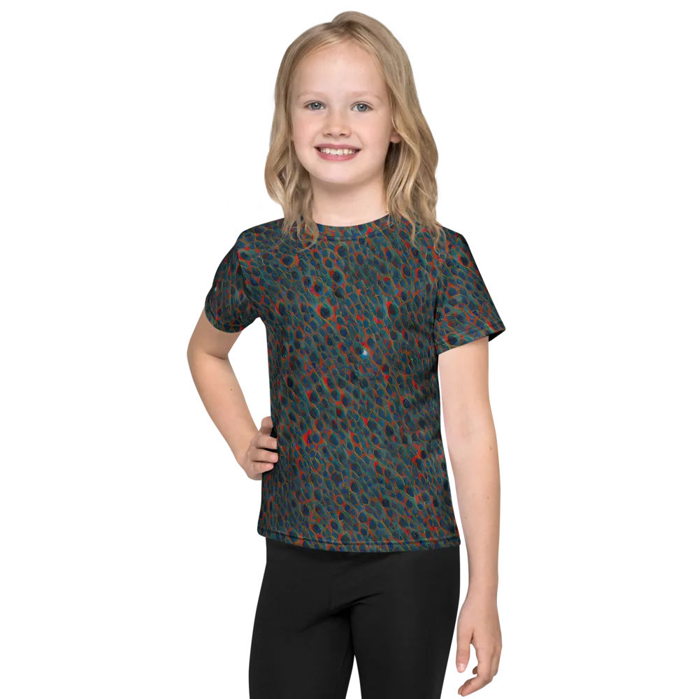 Indigo Undergrowth on Kids Crew Neck T-Shirt — Front