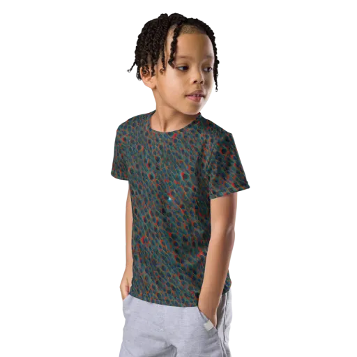 Indigo Undergrowth on a Kids Crew Neck T-Shirt