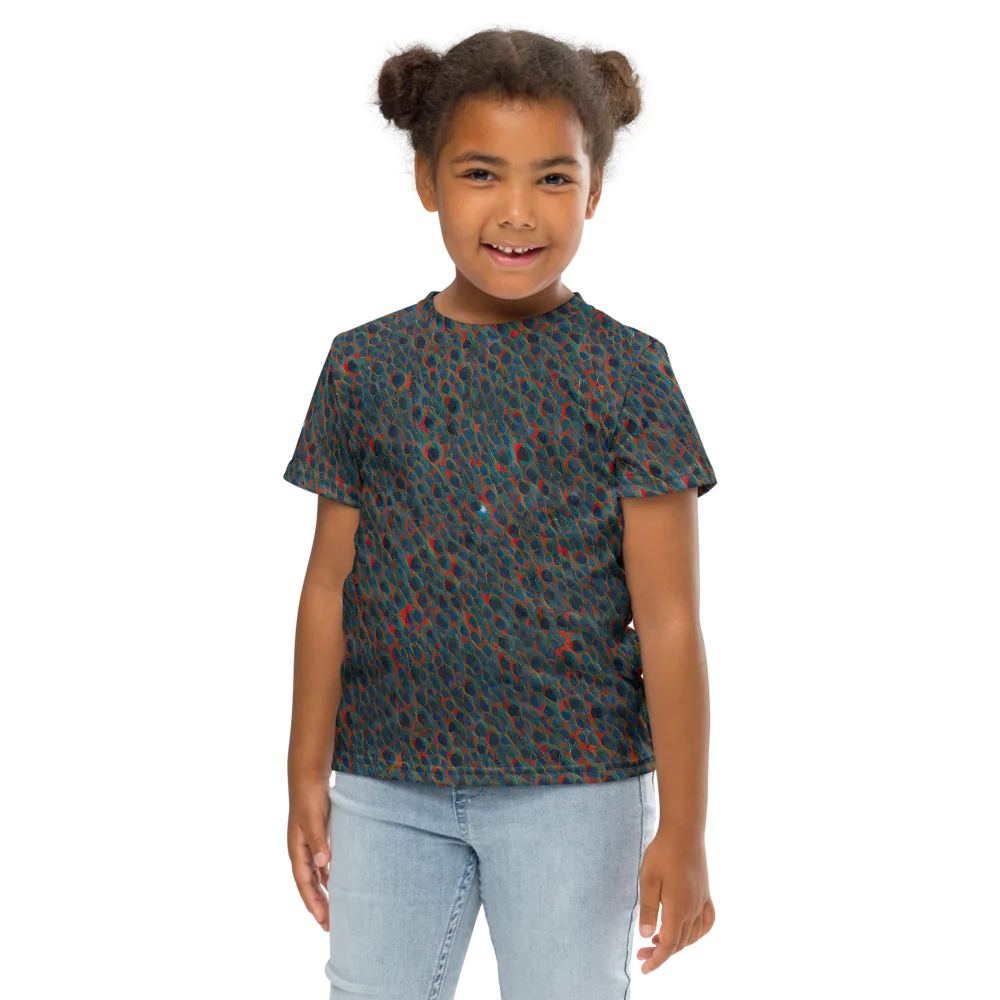 Indigo Undergrowth on Kids Crew Neck T-Shirt — Front