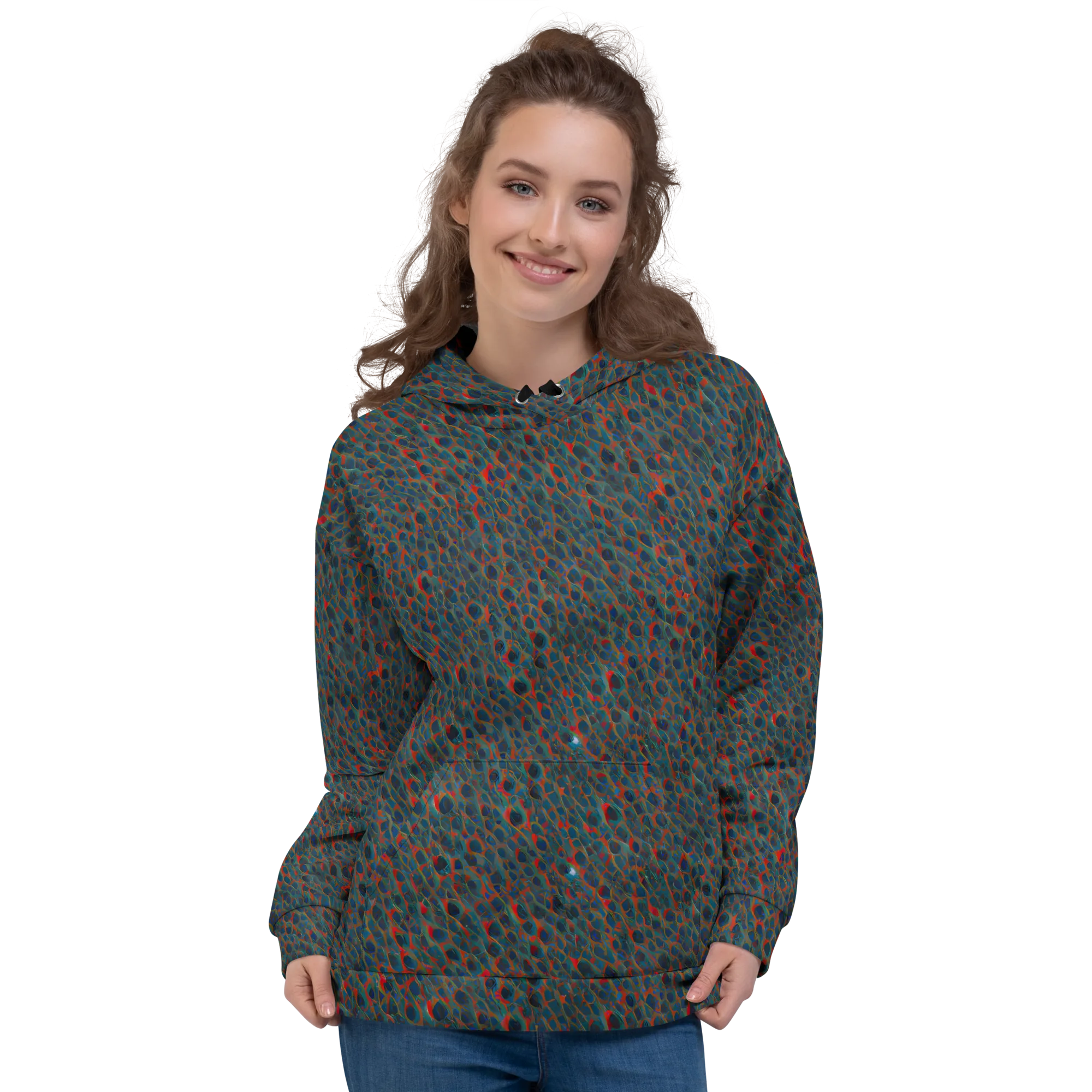 Indigo Undergrowth on Hoodie — Front