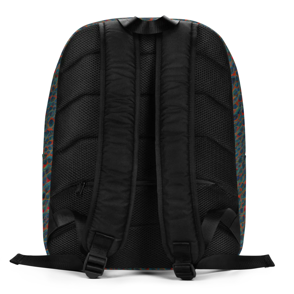 Indigo Undergrowth on Minimalist Backpack — Back