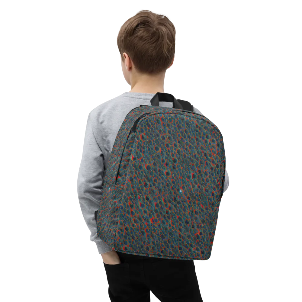 Indigo Undergrowth on Minimalist Backpack — Zoomed-in