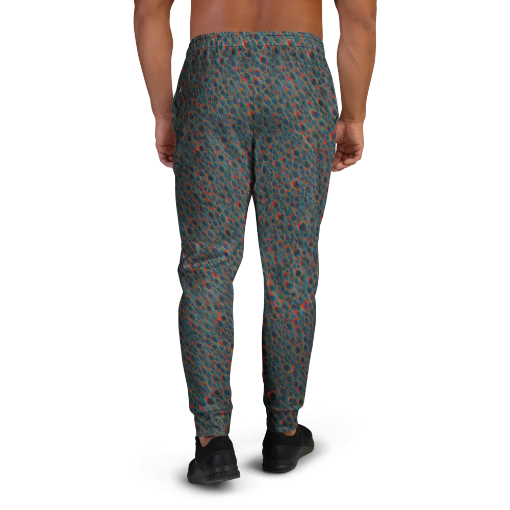 Indigo Undergrowth on Men's Joggers — Back