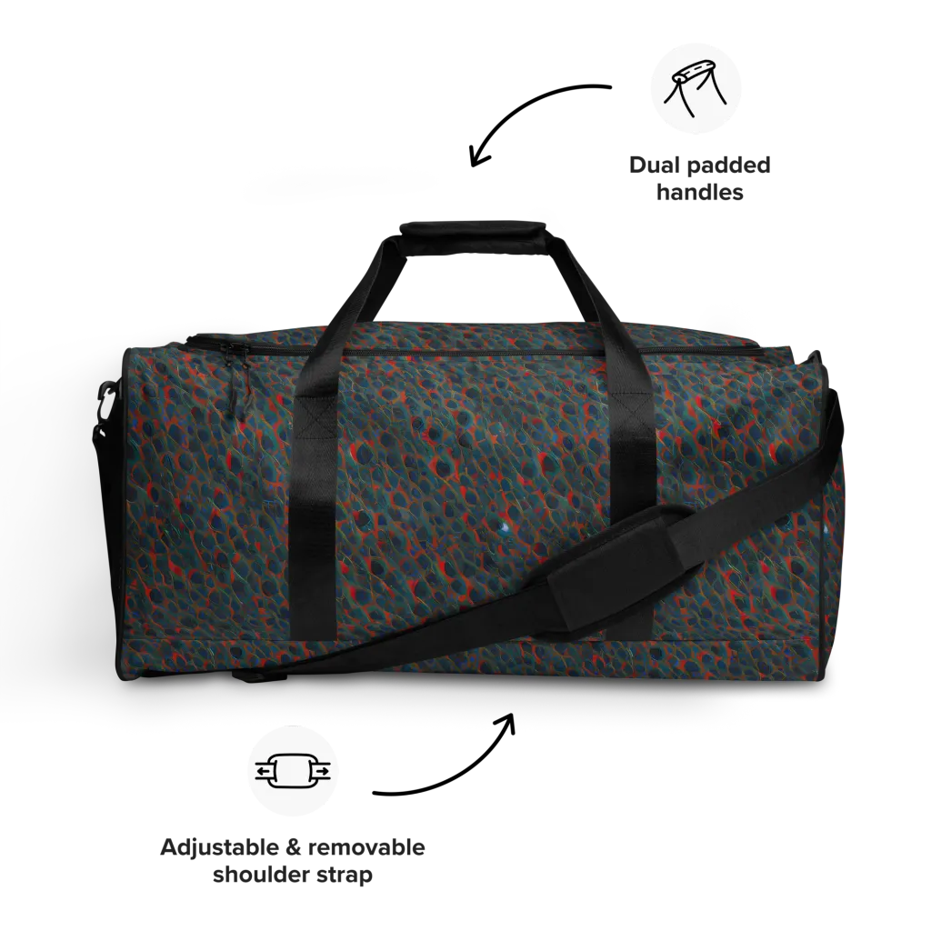 Indigo Undergrowth on Duffle Bag — Front