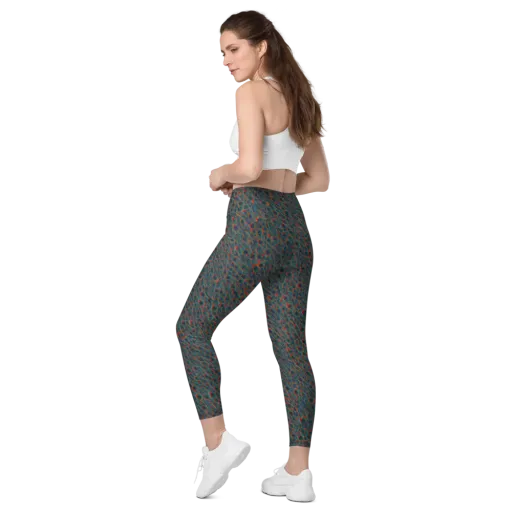 Indigo Undergrowth on a Leggings with Pockets