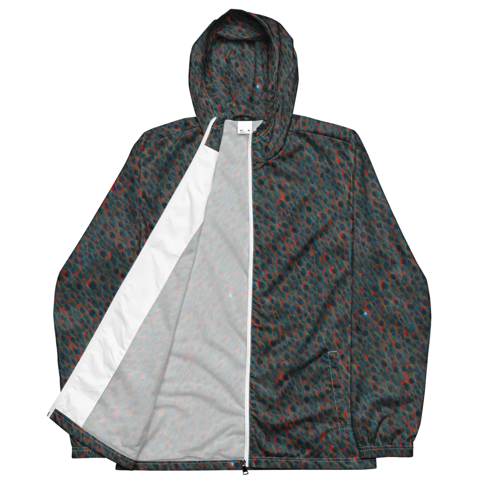 Indigo Undergrowth on Men's Windbreaker — Front