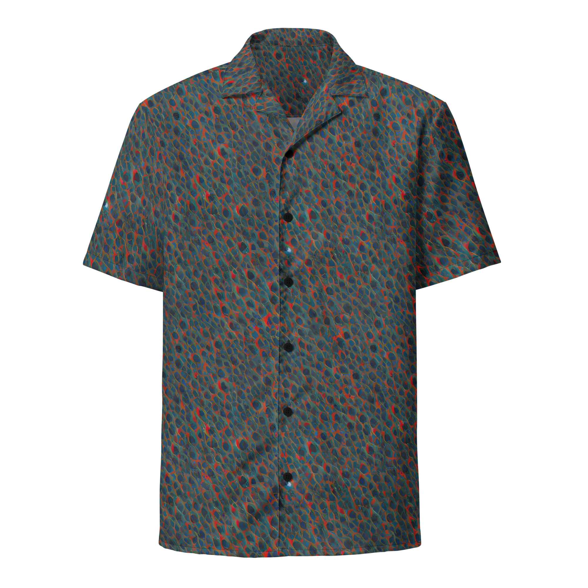 Indigo Undergrowth on Button Shirt — Front