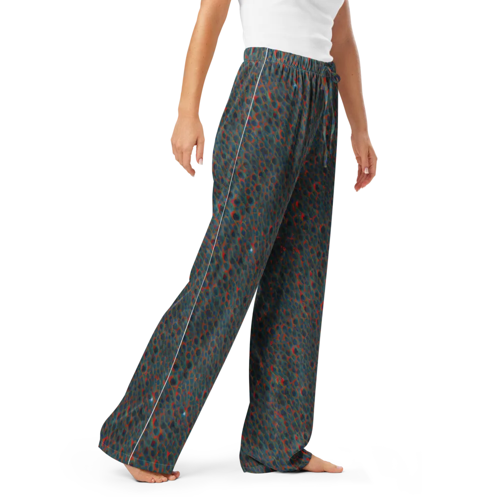 Indigo Undergrowth on Women's Pajama Pants — Right Front