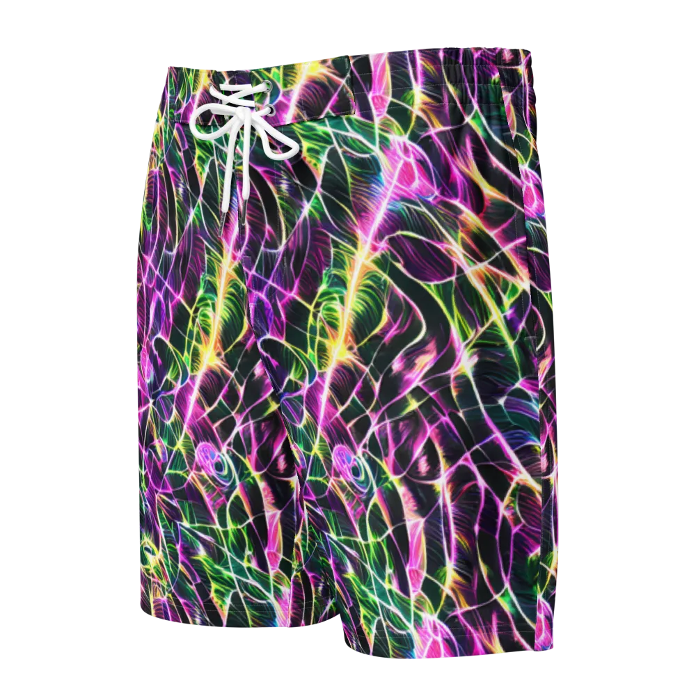 Cyber Botanical on Men's Board Shorts — Front