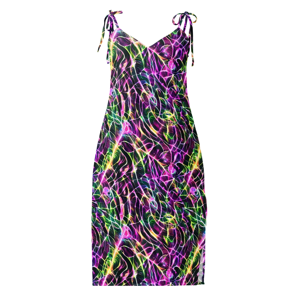 Cyber Botanical on Slip Dress — Front