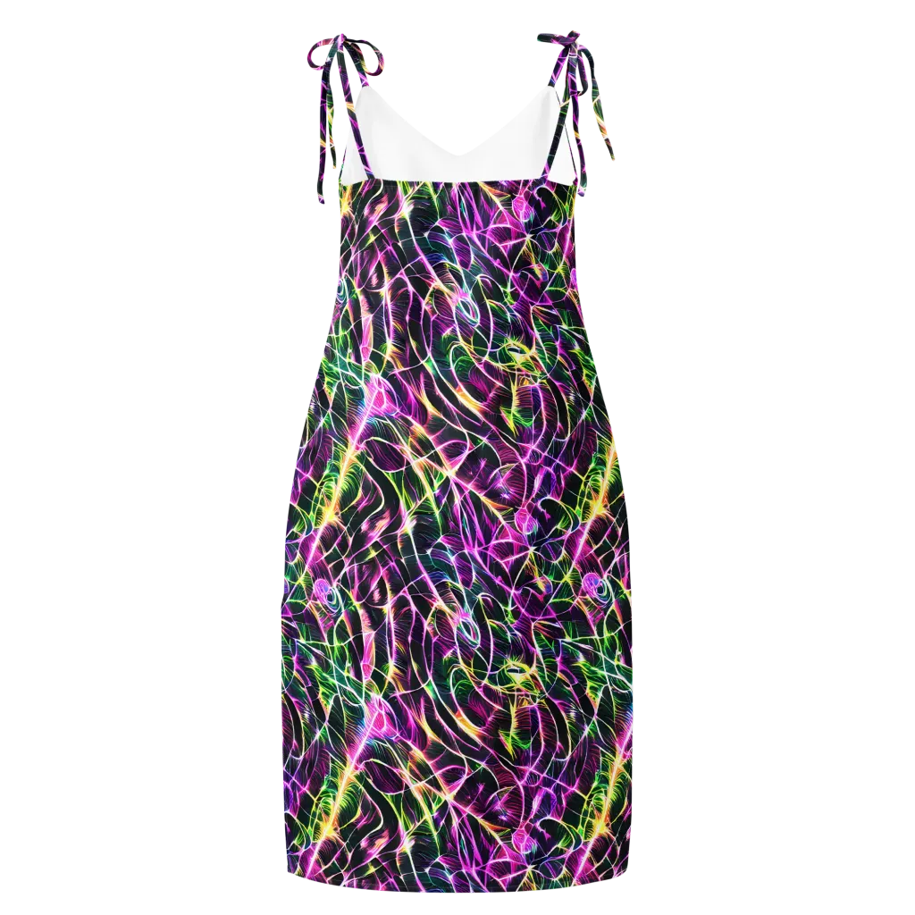 Cyber Botanical on Slip Dress — Back