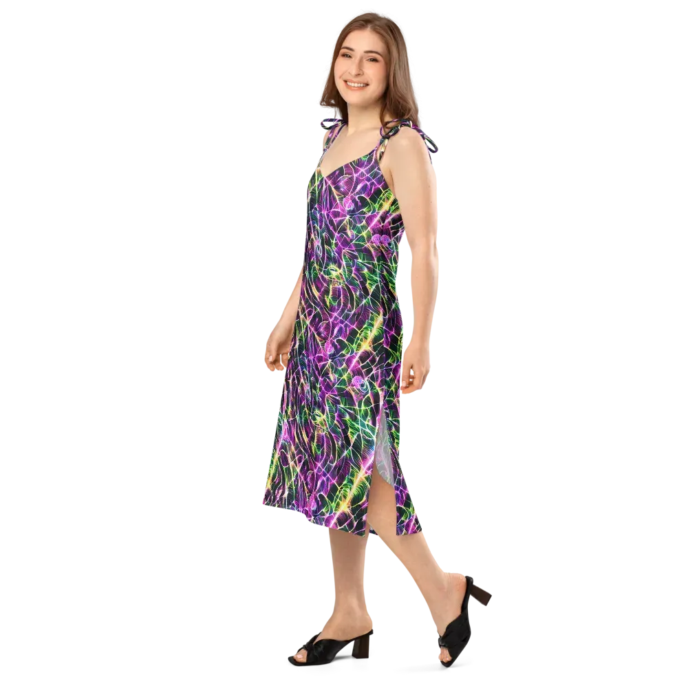Cyber Botanical on Slip Dress — Left Front