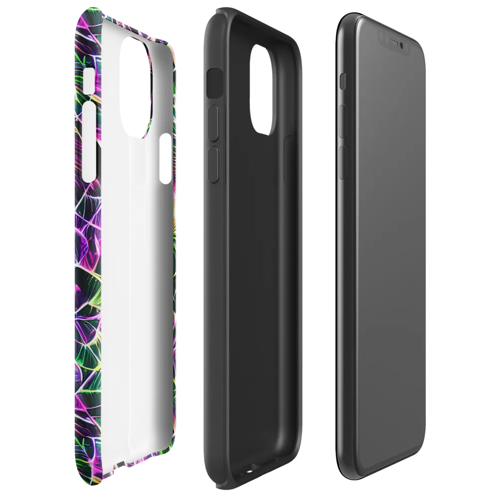 Cyber Botanical on Tough Case for iPhone® — Right