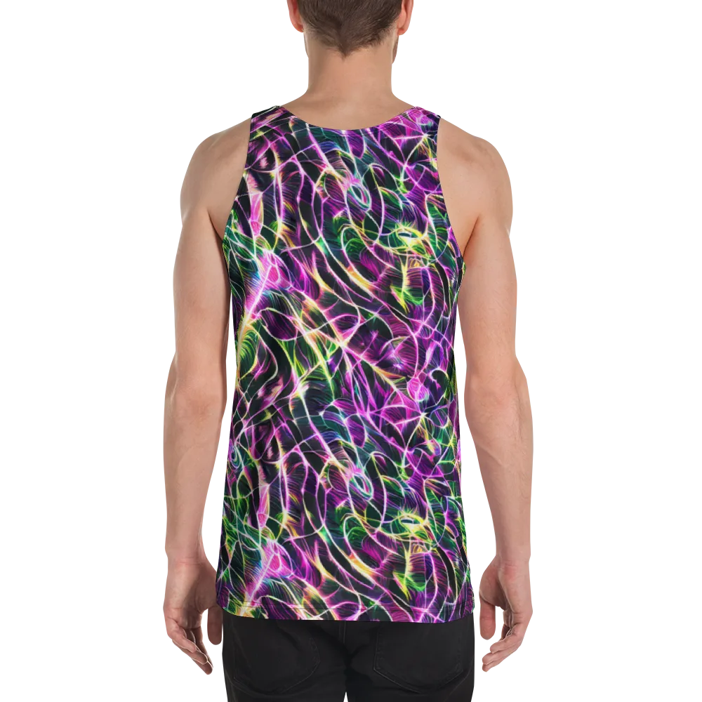 Cyber Botanical on Men's Tank Top — Back