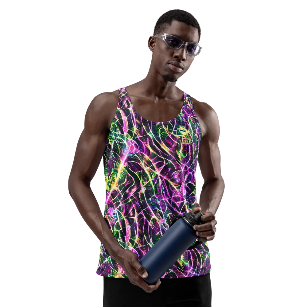Cyber Botanical on Men's Tank Top — Front