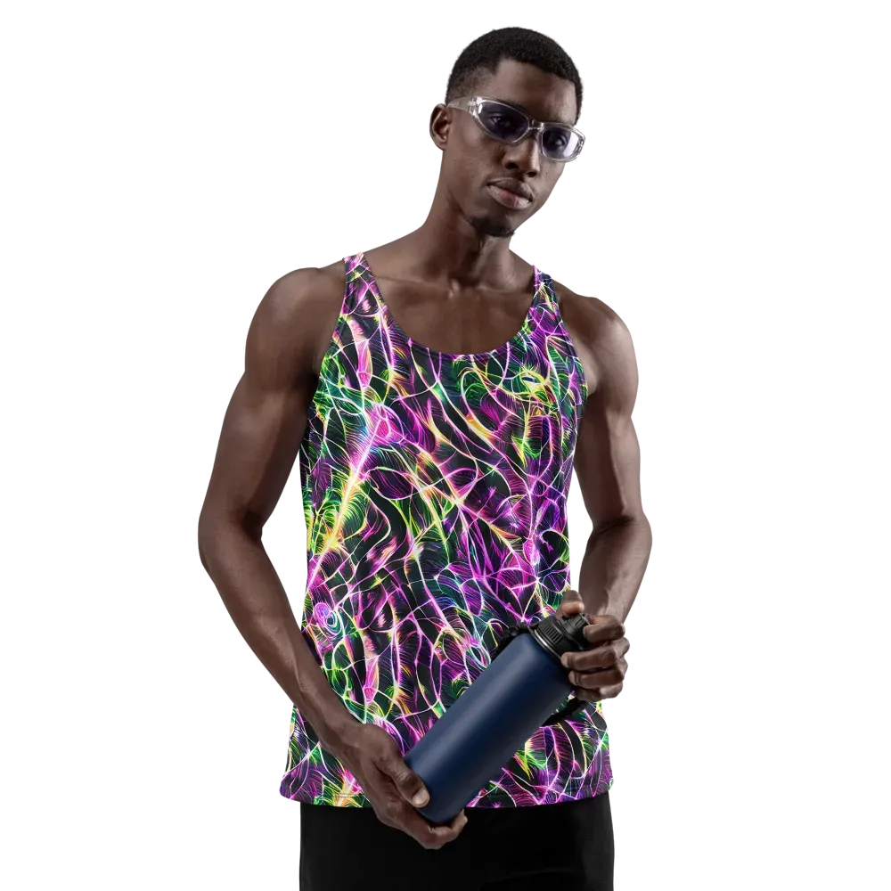 Cyber Botanical on Men's Tank Top — Front