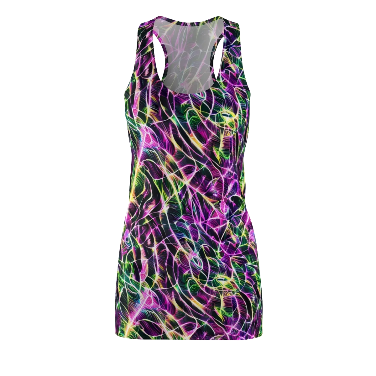 Cyber Botanical on Racerback Dress — Front