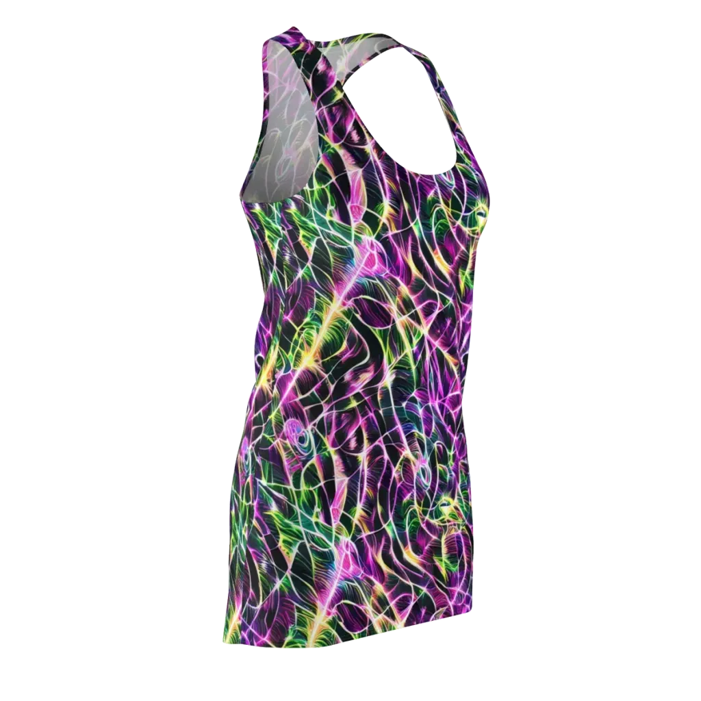 Cyber Botanical on Racerback Dress — Front Side