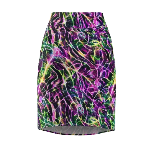Cyber Botanical on a Pencil Skirt