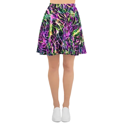 Cyber Botanical on a Skater Skirt