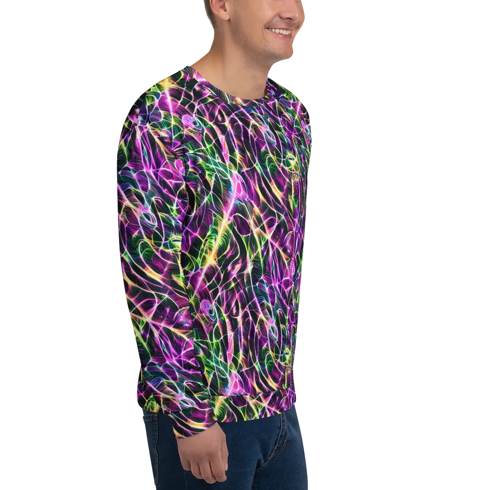 Cyber Botanical on Sweatshirt — Right Front