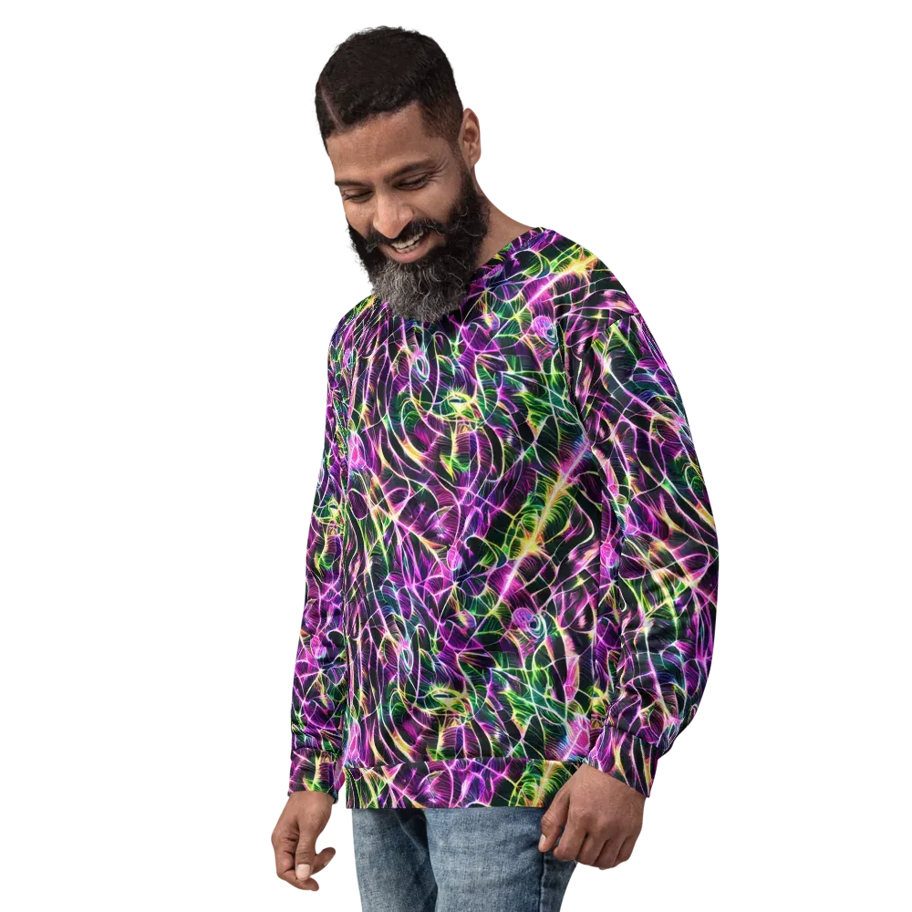 Cyber Botanical on Sweatshirt — Left Front