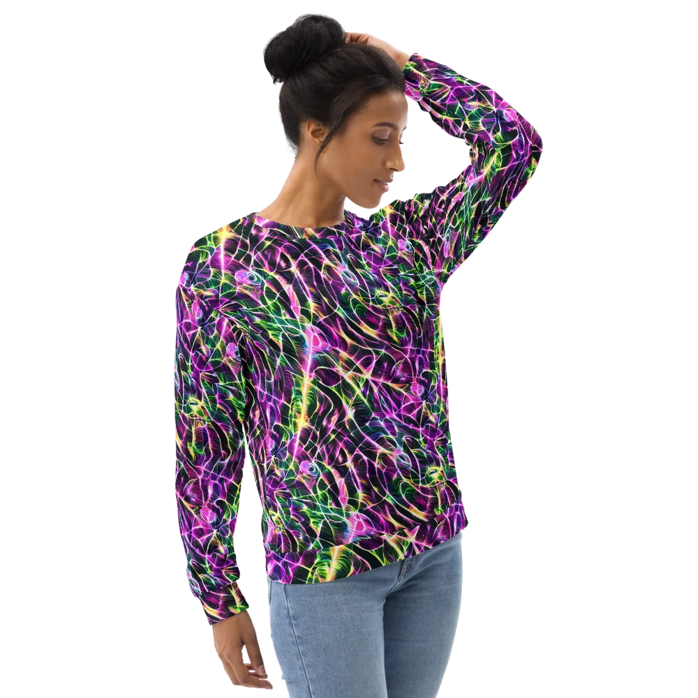 Cyber Botanical on Sweatshirt — Right Front