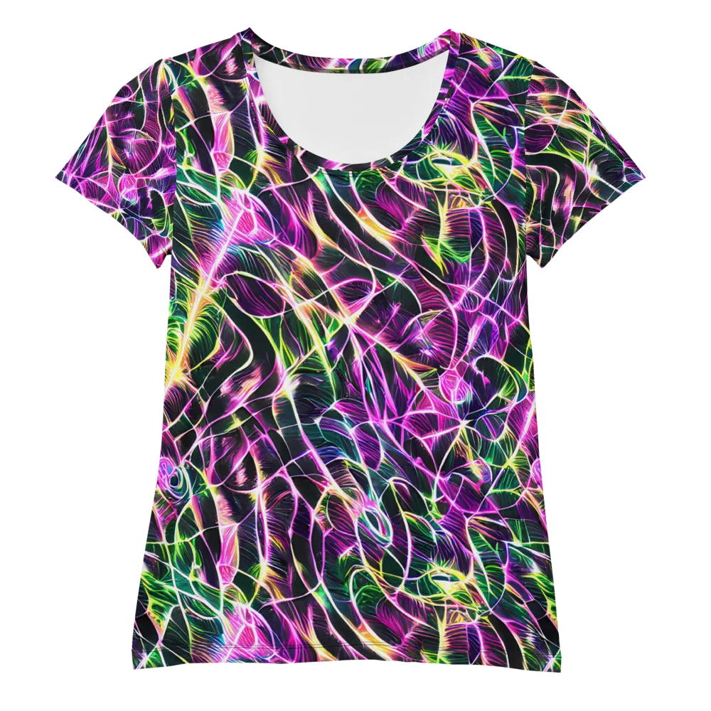 Cyber Botanical on Women's Athletic T-Shirt — Front