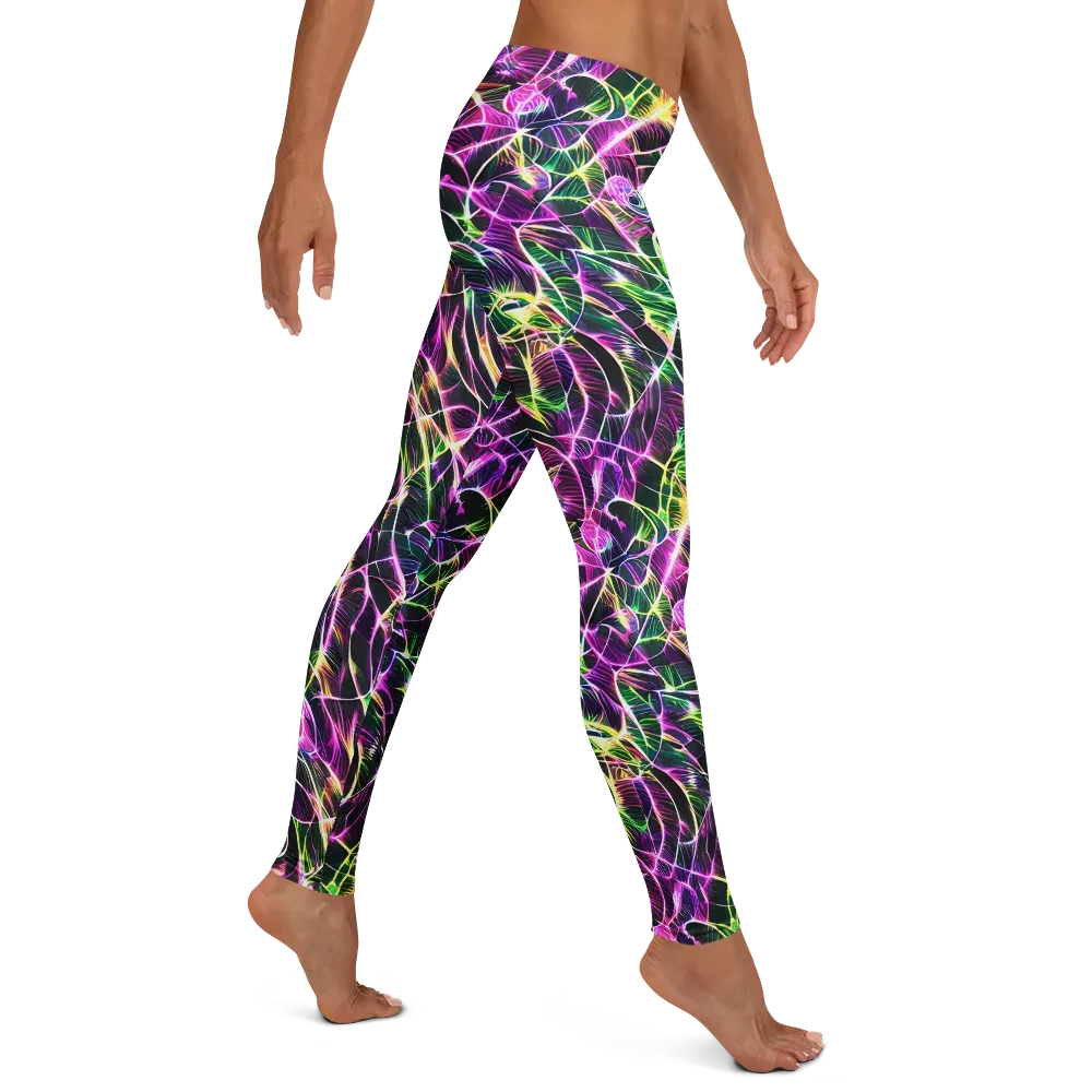 Cyber Botanical on Leggings — Right