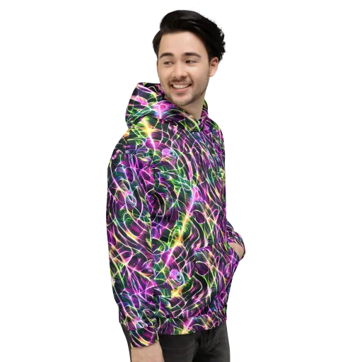 Cyber Botanical on a Hoodie