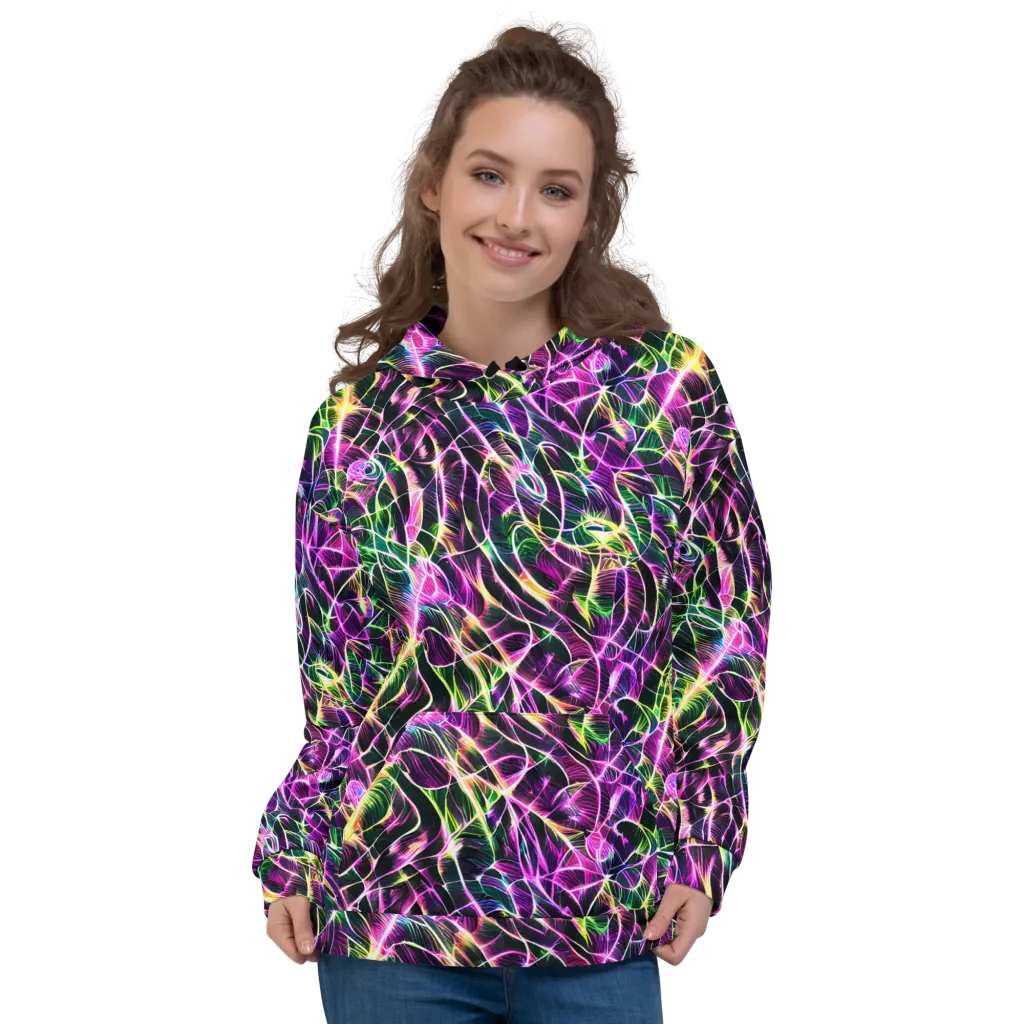 Cyber Botanical on Hoodie — Front