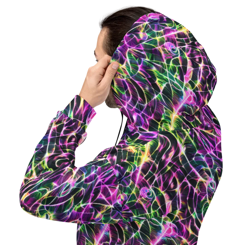 Cyber Botanical on Hoodie — Back