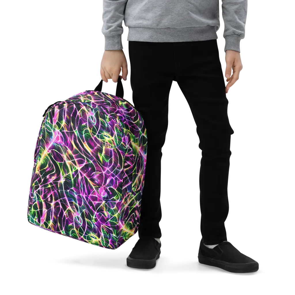 Cyber Botanical on Minimalist Backpack — Zoomed-in