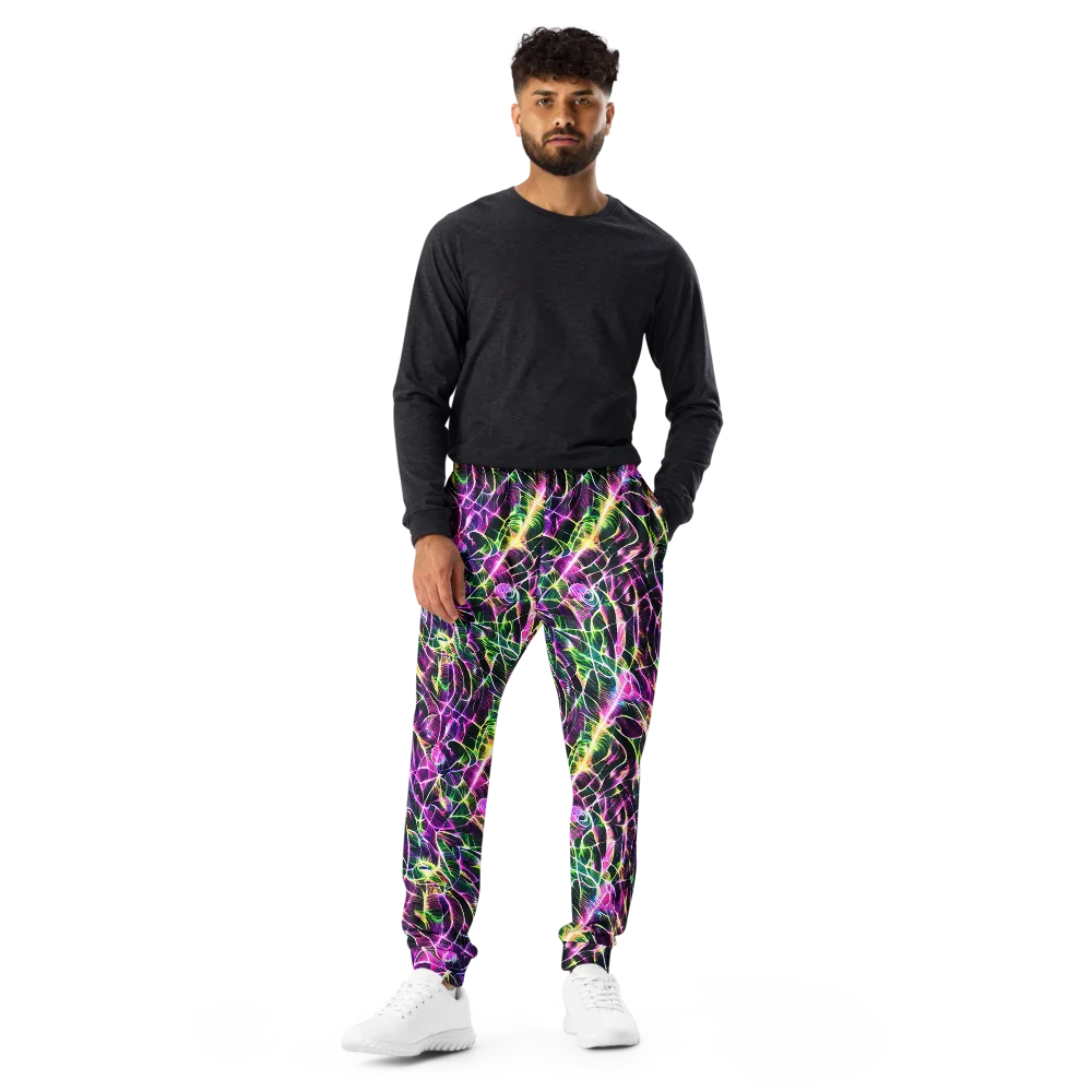 Cyber Botanical on Men's Joggers — Front