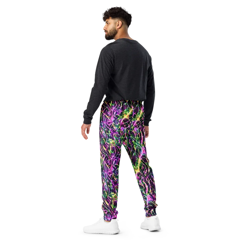 Cyber Botanical on Men's Joggers — Back