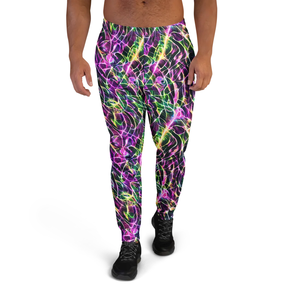 Cyber Botanical on Men's Joggers — Front