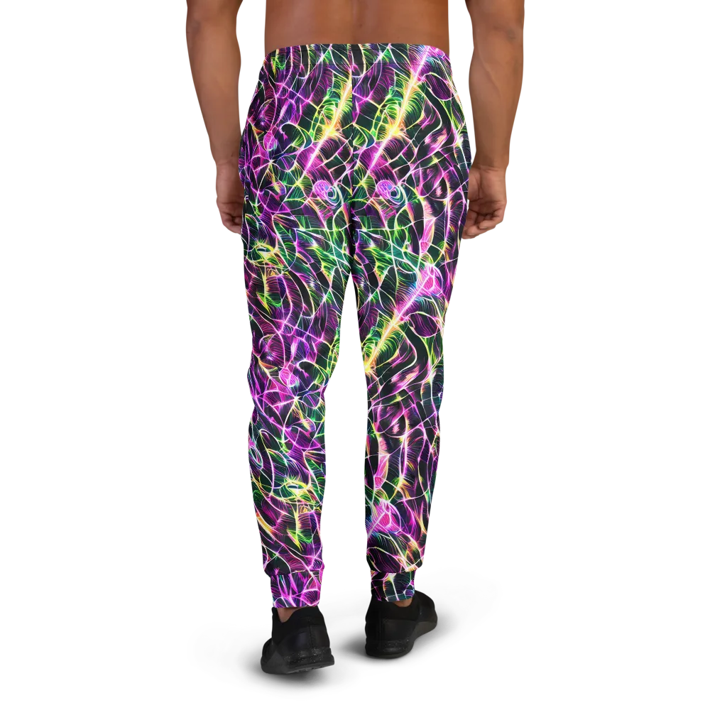 Cyber Botanical on Men's Joggers — Back