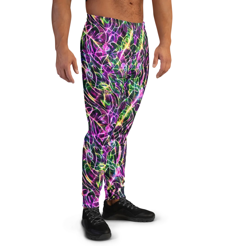 Cyber Botanical on Men's Joggers — Right