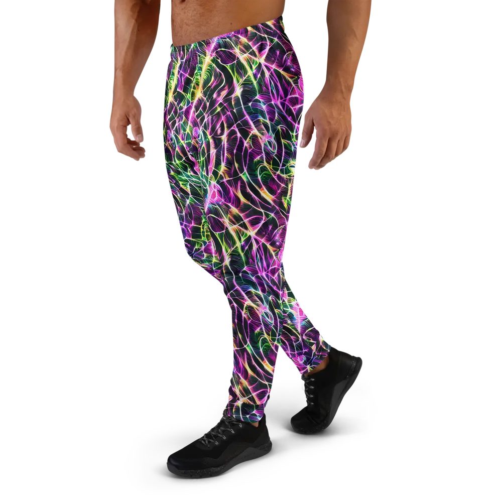 Cyber Botanical on Men's Joggers — Left