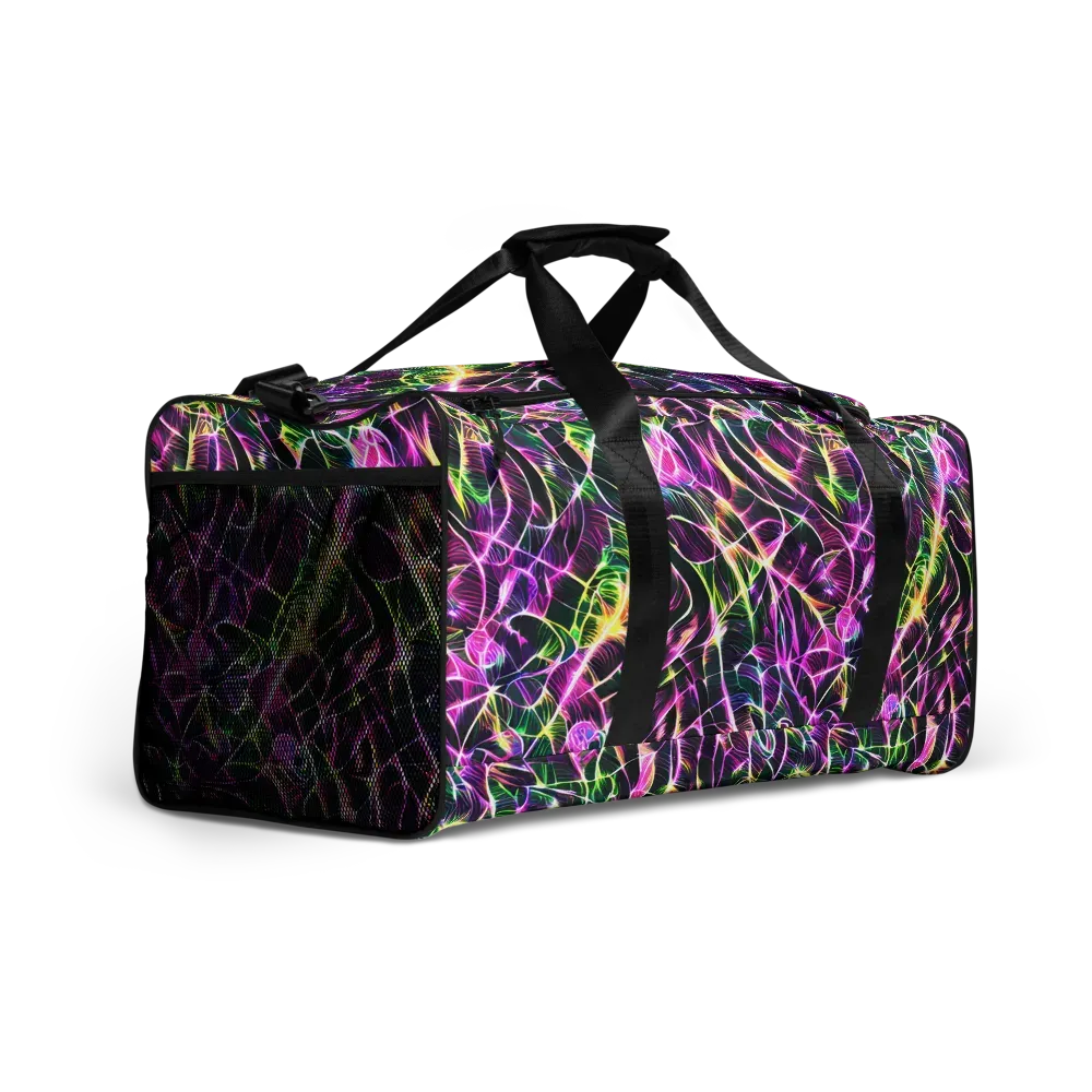 Cyber Botanical on Duffle Bag — Right Front