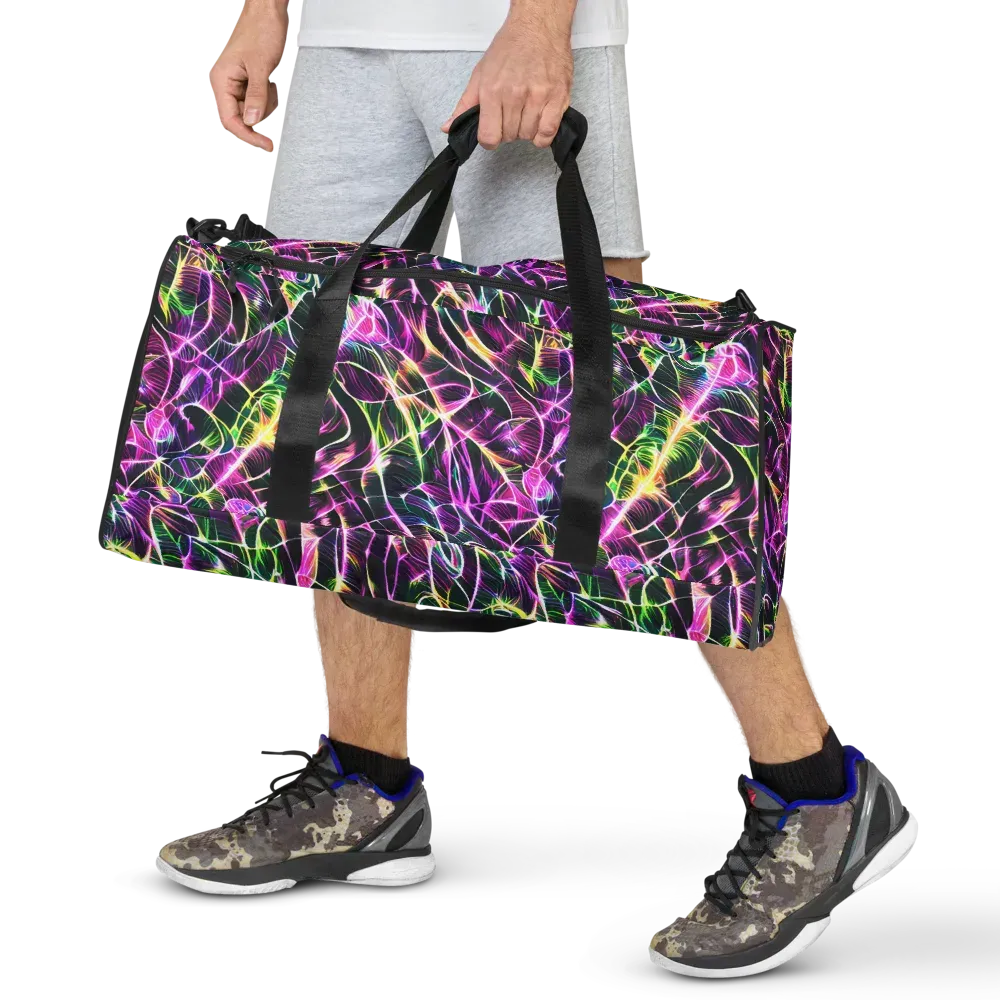 Cyber Botanical on Duffle Bag — Front