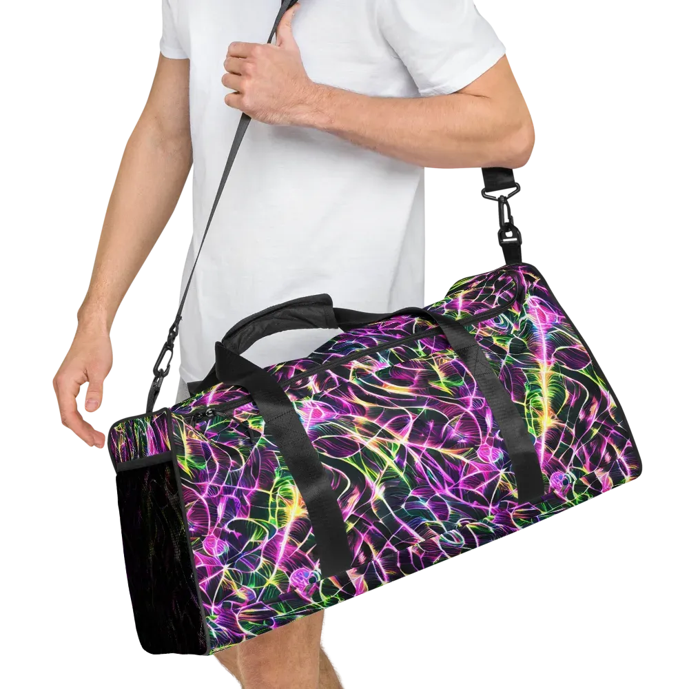 Cyber Botanical on Duffle Bag — Right Front