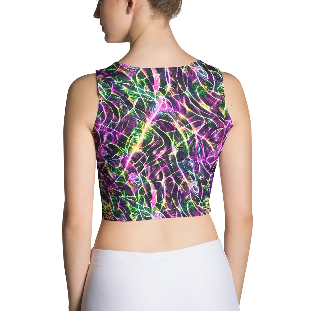 Cyber Botanical on Crop Top — Back